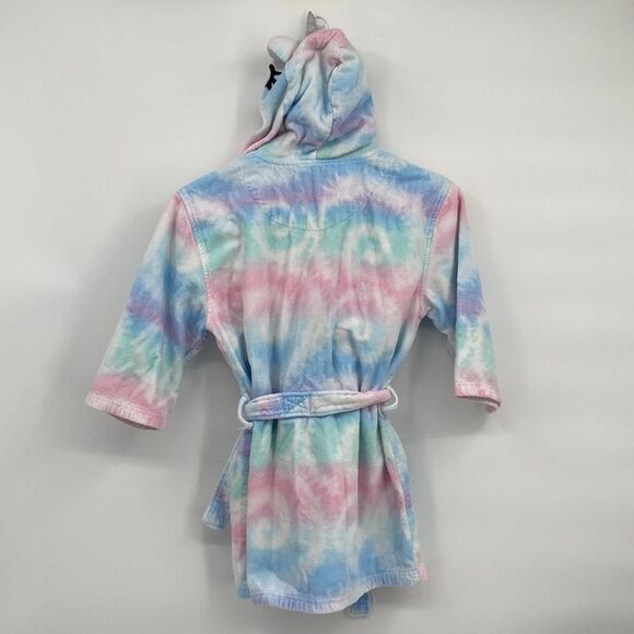 Saint Eve Swim Terry Robe Swimsuit Coverup Bath Robe Tie Dye Unicorn S 7/8 - Picture 5 of 5